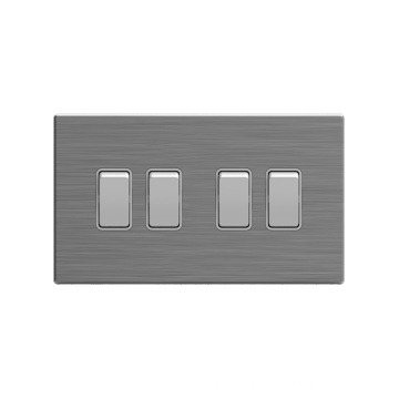 4 Gang 2 Way Stainless Steel Wall Switch